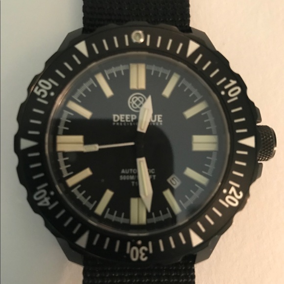 deep blue precision diver watch
